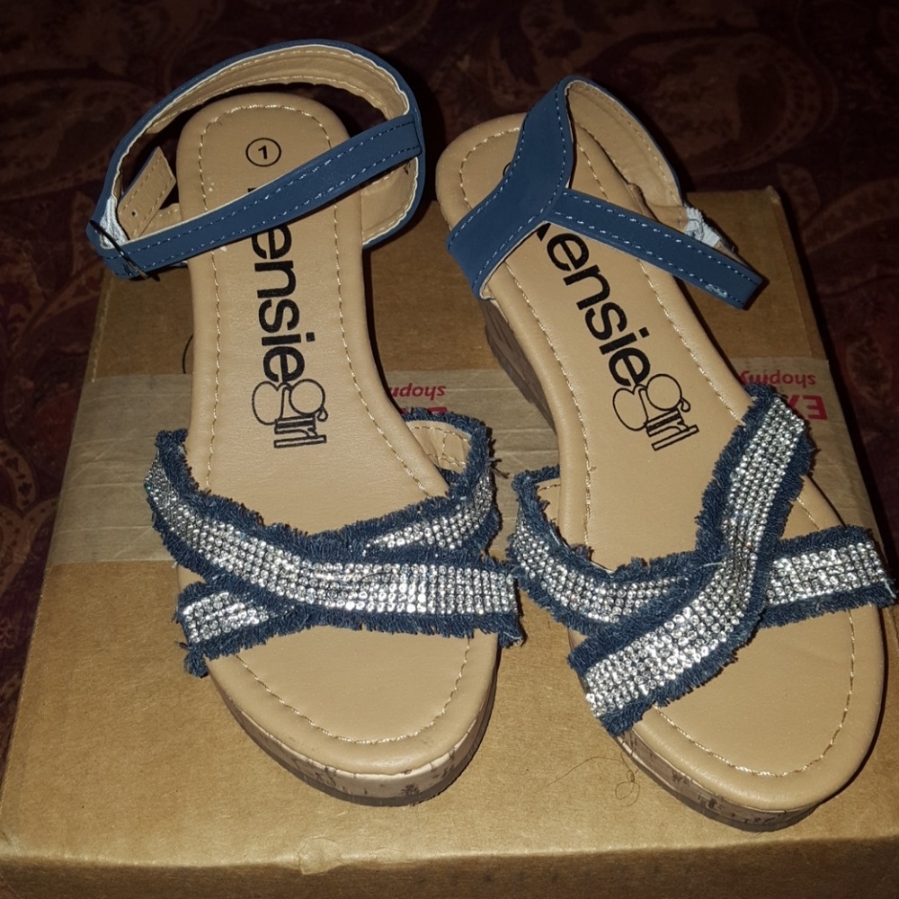 Kensie Girl Denim Sandals